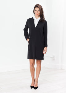 A-Line Pocket Shift in Black - huevt 1