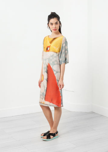 3/4 Sleeve Kimono Dress - huevt 1